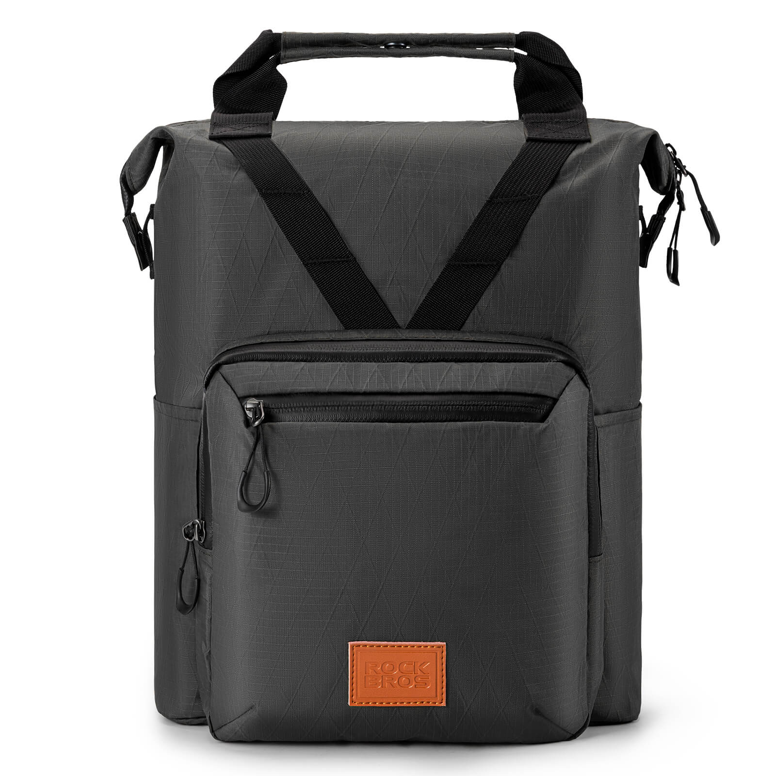 ROCKBROS Brompton Folding Bike Handlebar Bag Backpack
#Color_Black