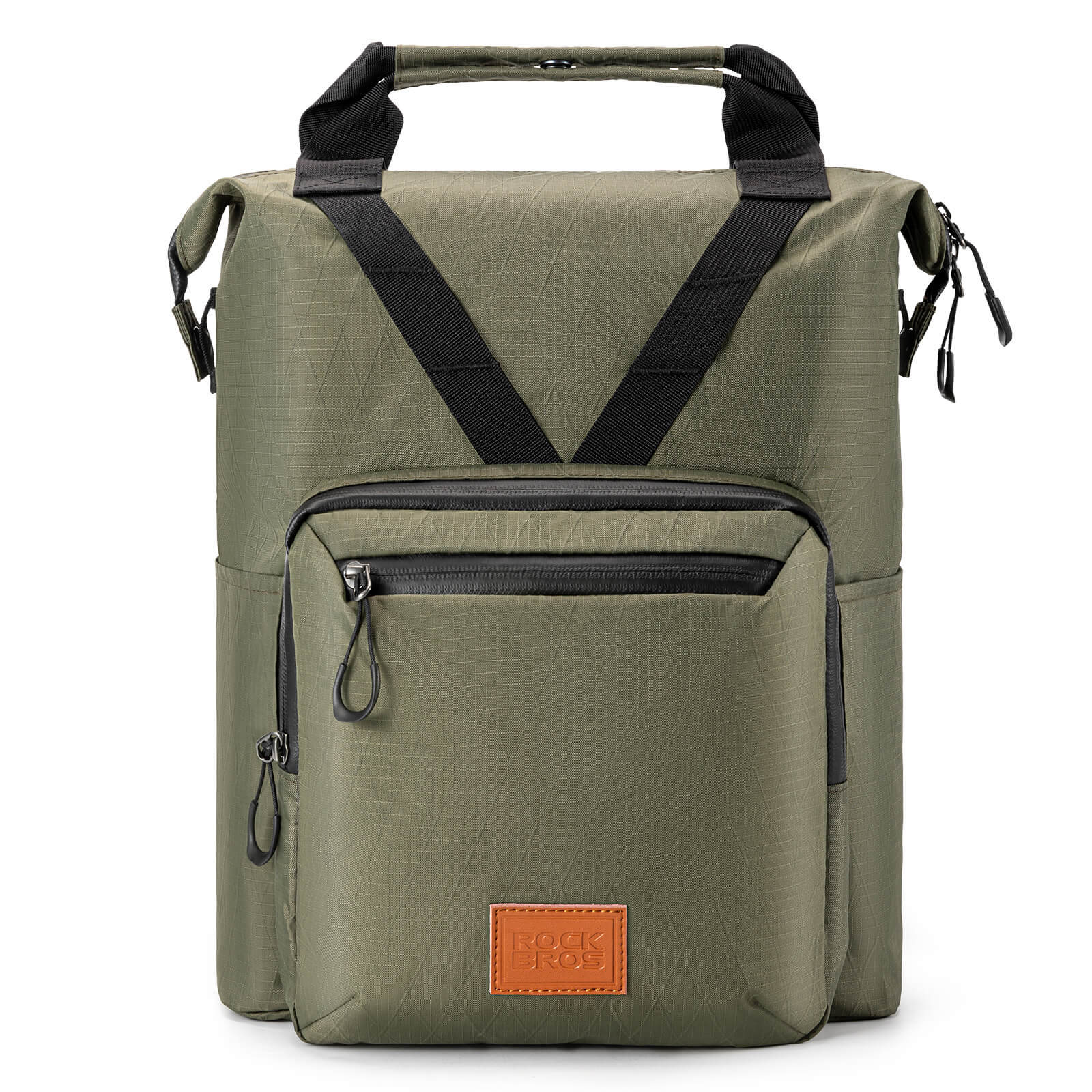 ROCKBROS Brompton Folding Bike Handlebar Bag Backpack
#Color_Green