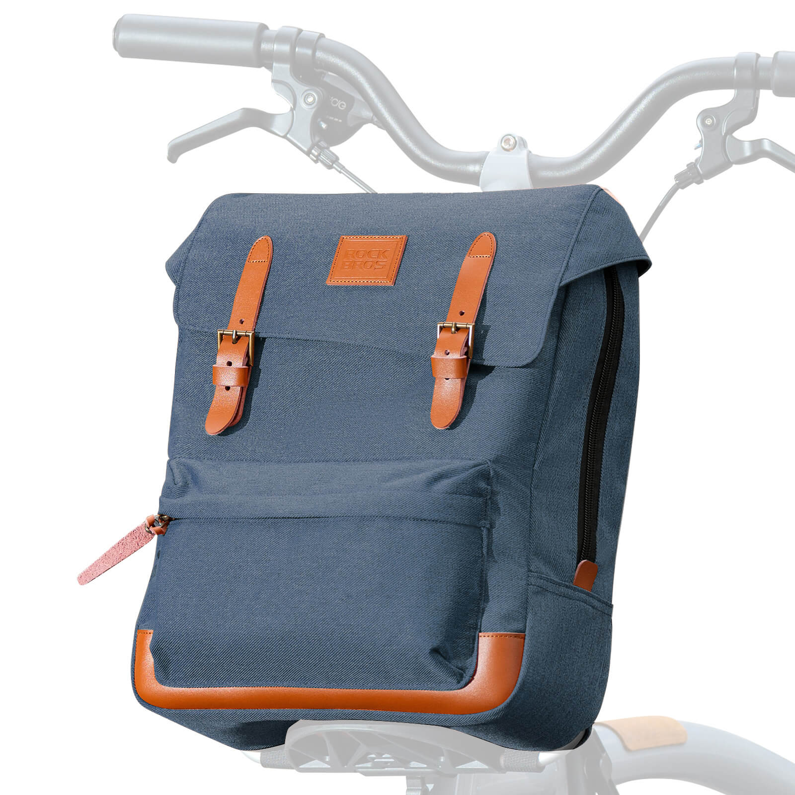 ROCKBROS Brompton folding bike handlebar bag backpack 8.3L for cycling storage
#Color_Blue