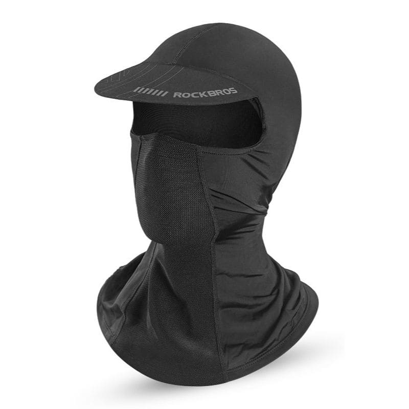 ROCKBROS Ice Silk Sun Protection Balaclava with Brim for Summer Cycling and Outdoor Riding
#Color_Black