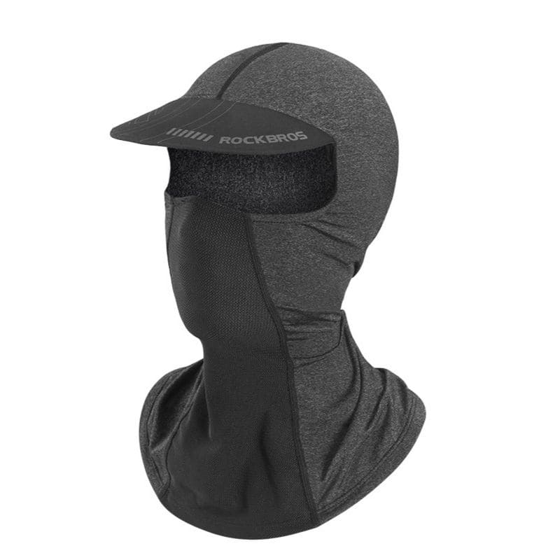 ROCKBROS Ice Silk Sun Protection Balaclava with Brim for Summer Cycling and Outdoor Riding
#Color_Heather Gray