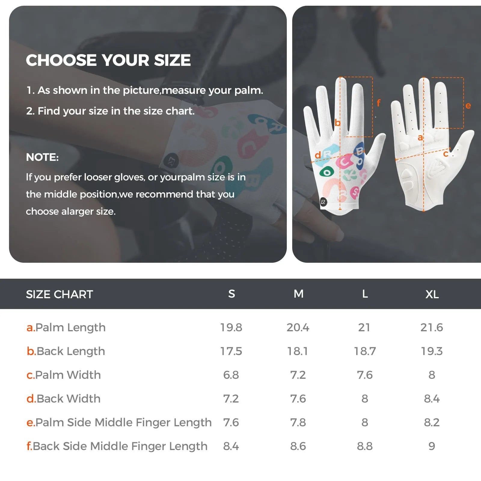 rockbros colorful lightweight full finger cycling gloves breathable anti-slip touchscreen for commuting training 