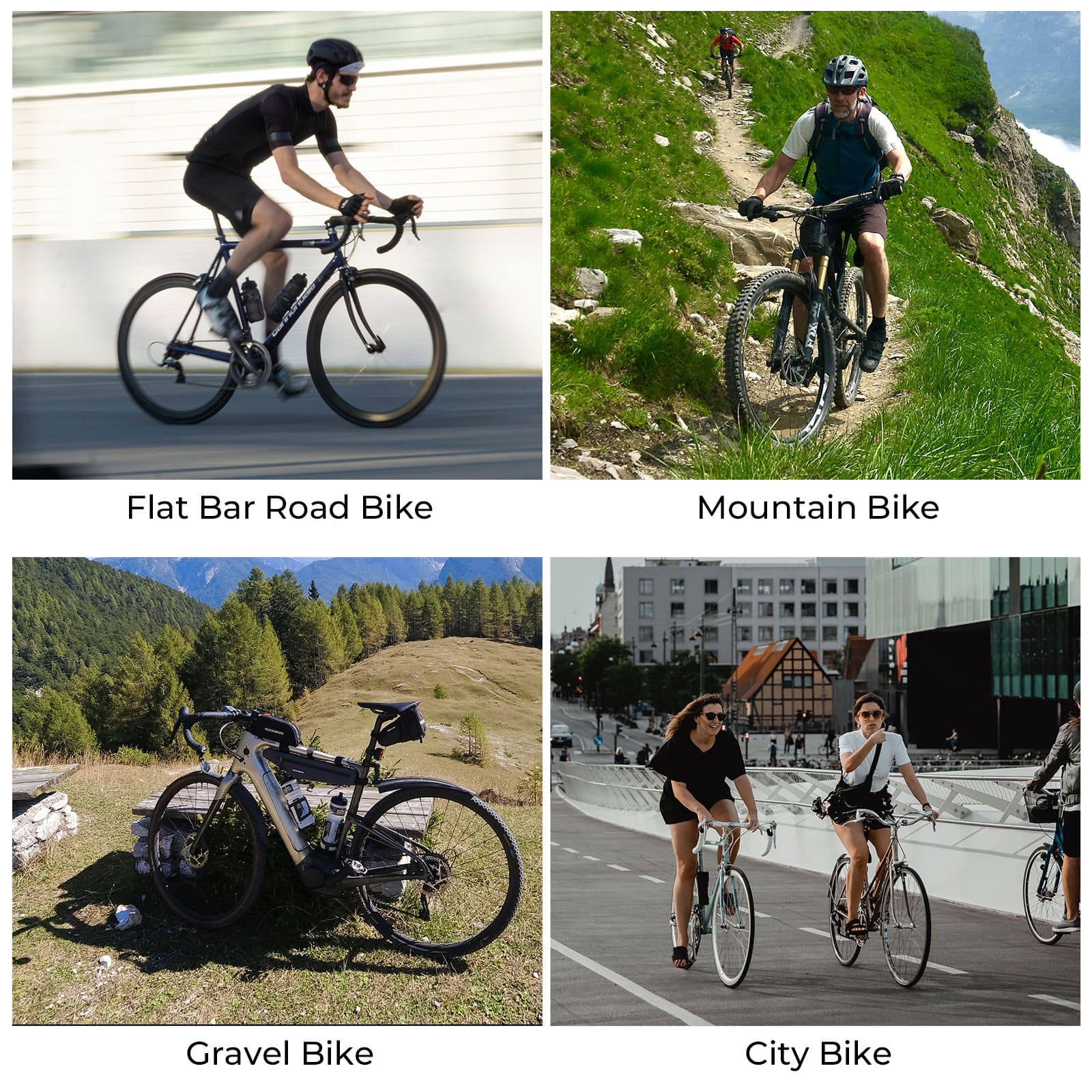 ROCKBROS universal bike seat suitable for road, off-road, gravel, and urban cycling