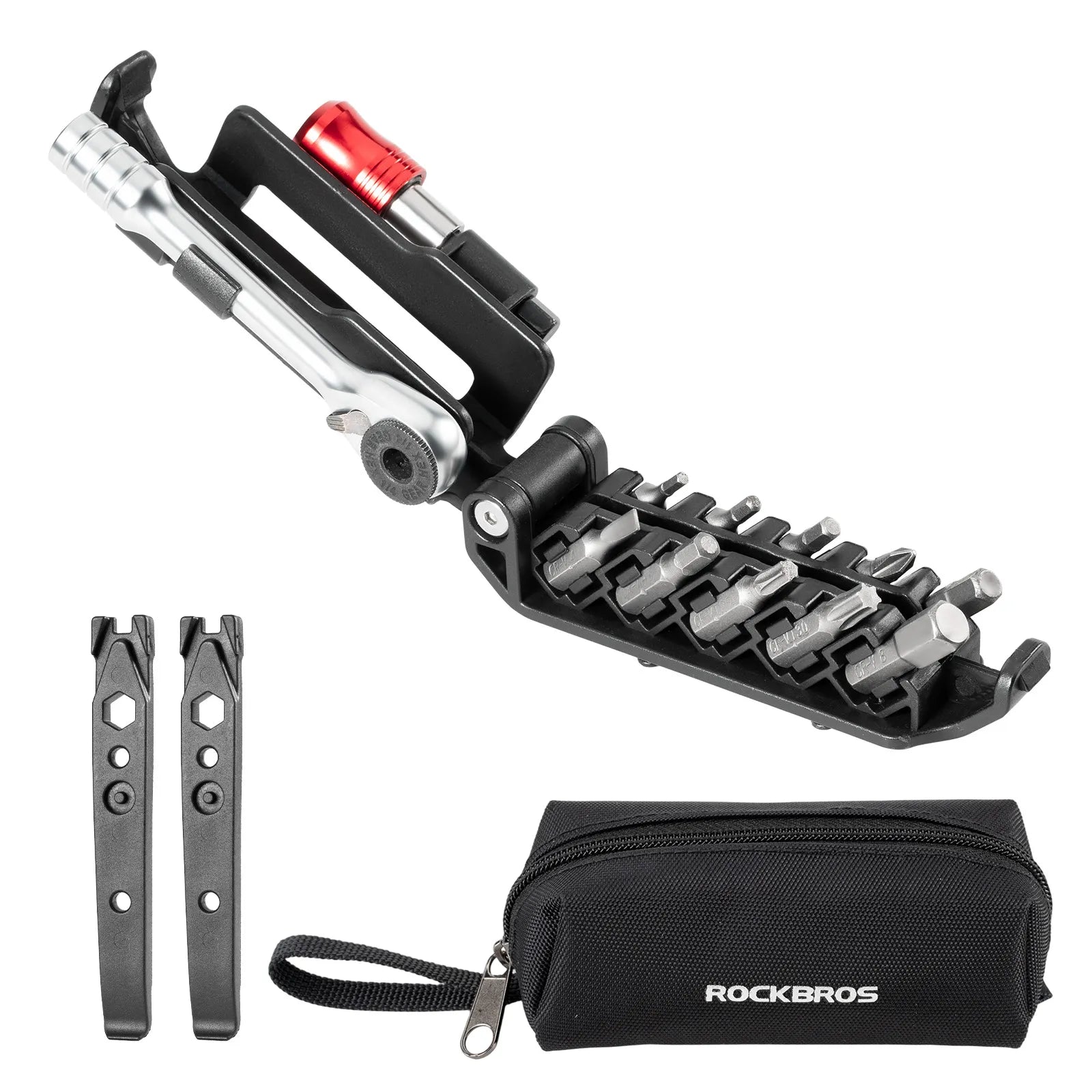ROCKBROS compact folding ratchet tool kit for everyday bike repairs