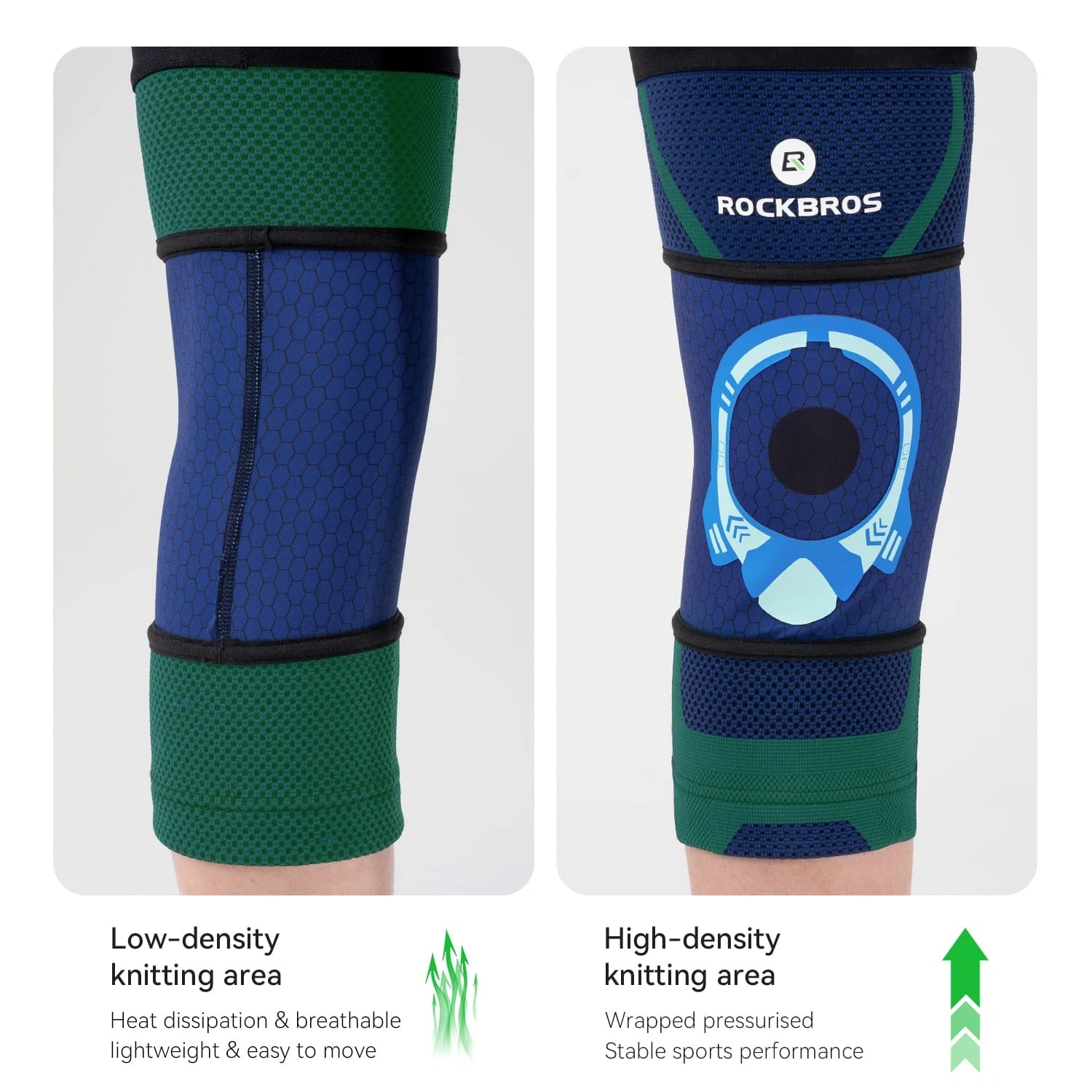 rockbros compression sun protection leg sleeves breathable uv protection anti-slip for cycling running