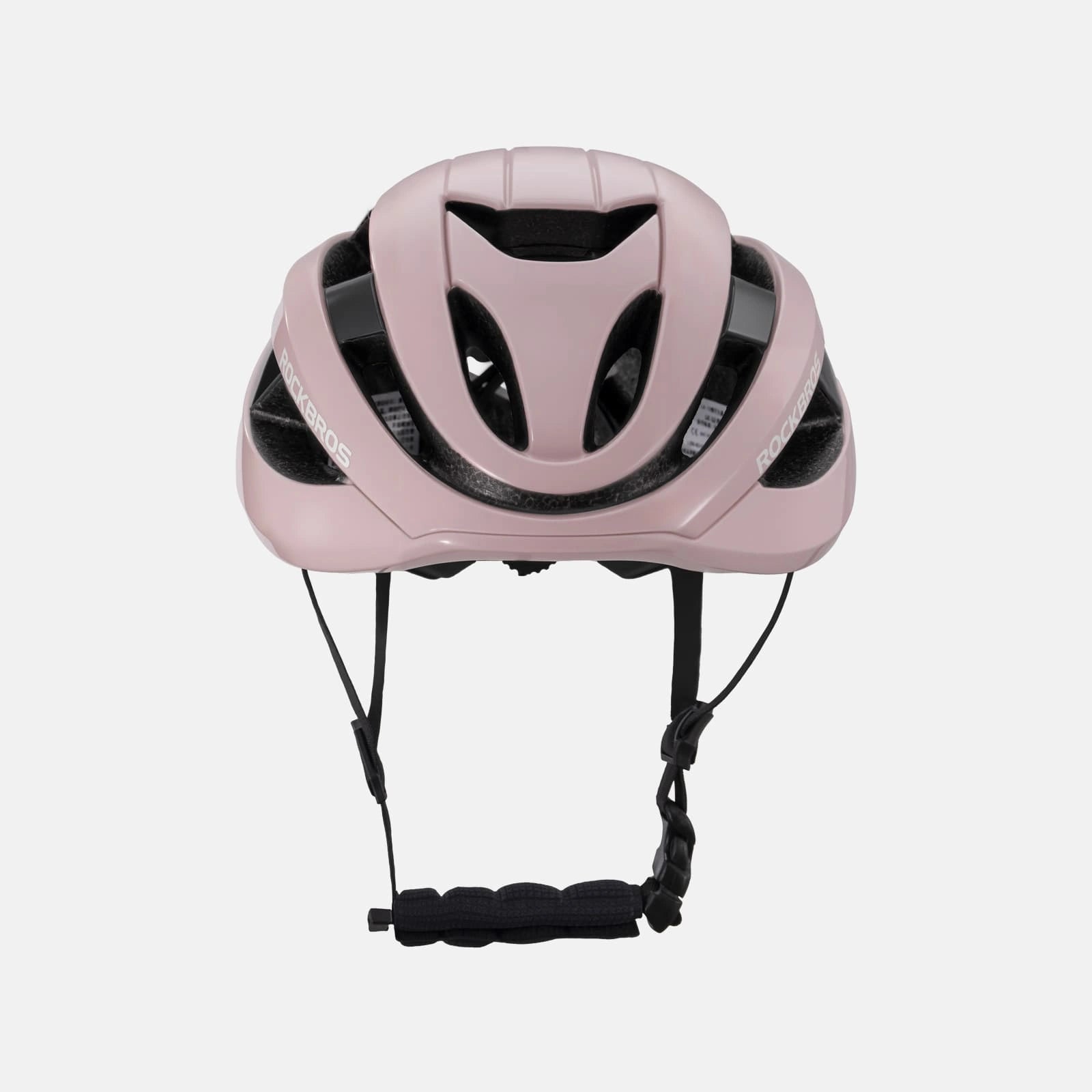 ROCKBROS cycling helmet with CPSC certification, ionic antibacterial liner, PC+EPS in-mold construction
#Color_Glossy Pink