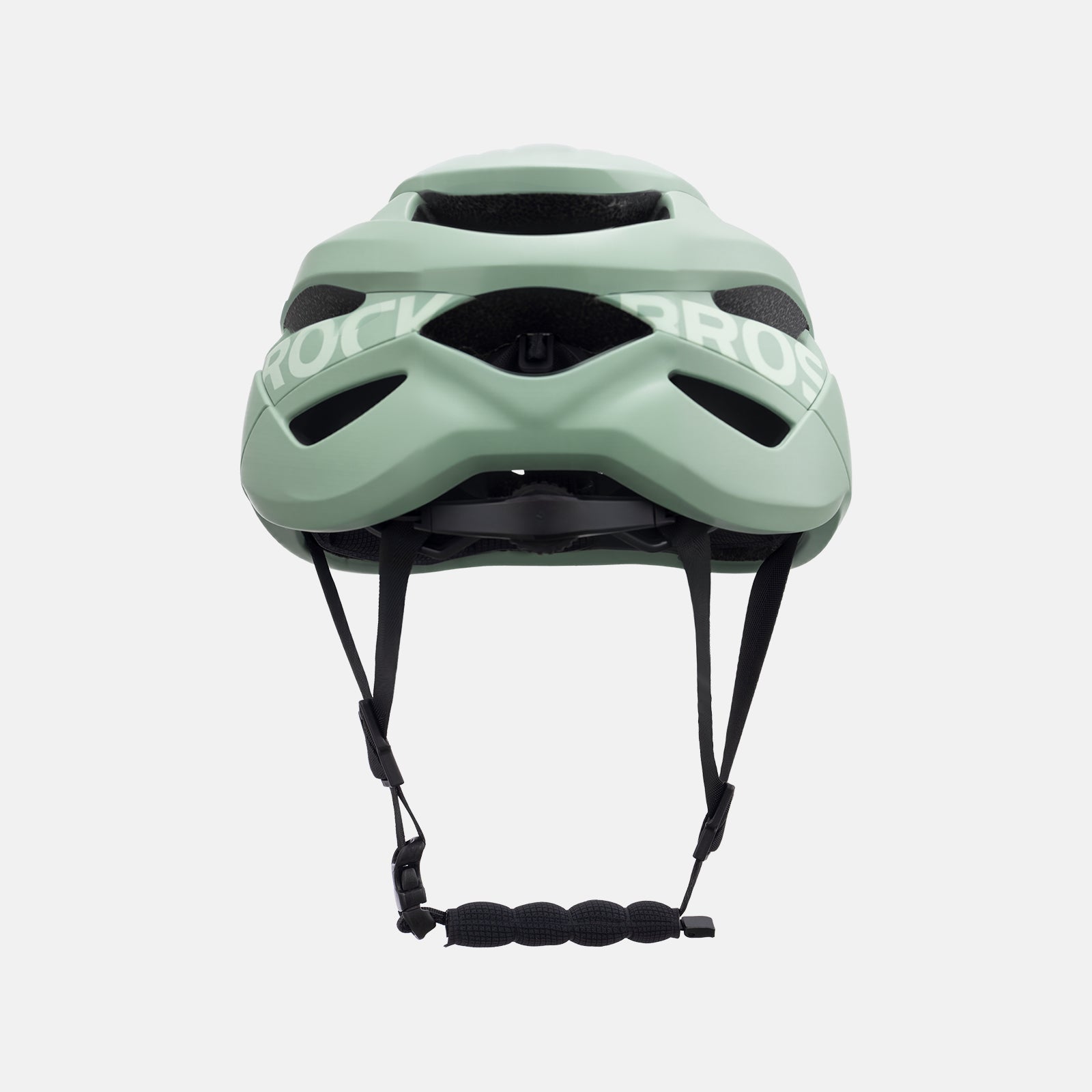 ROCKBROS cycling helmet with CPSC certification, ionic antibacterial liner, PC+EPS in-mold construction
#Color_Matte Green
