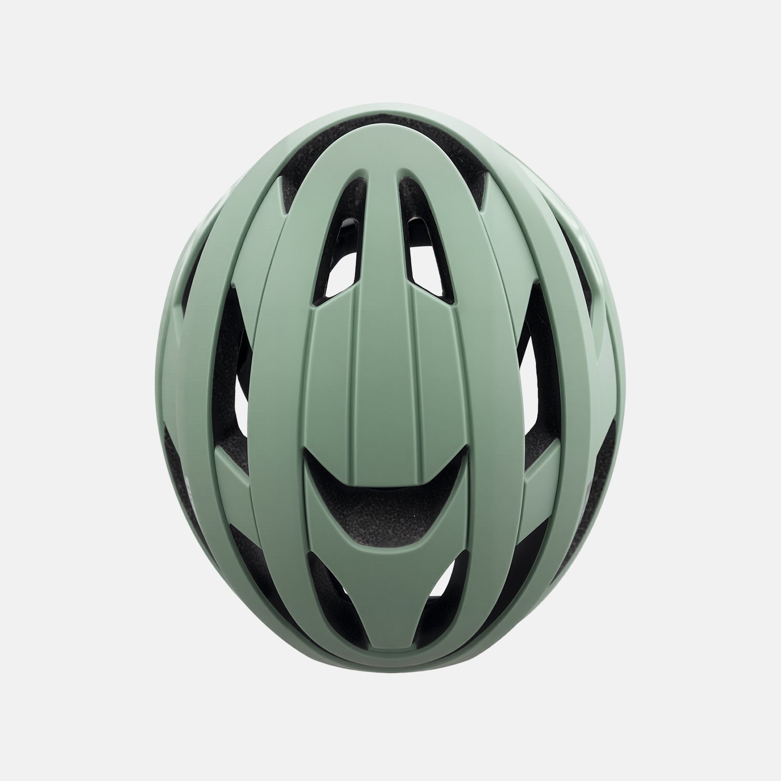 ROCKBROS cycling helmet with CPSC certification, ionic antibacterial liner, PC+EPS in-mold construction
#Color_Matte Green