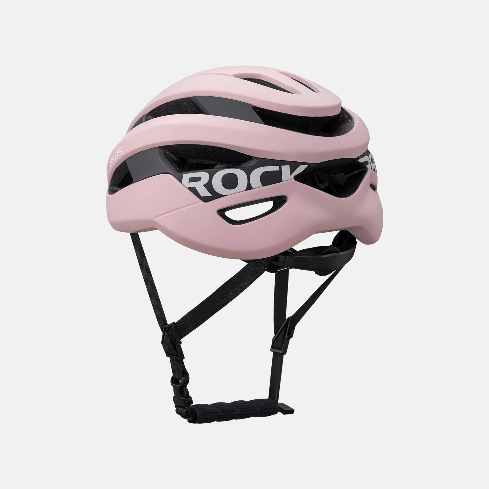 ROCKBROS cycling helmet with CPSC certification, ionic antibacterial liner, PC+EPS in-mold construction
#Color_Matte Pink