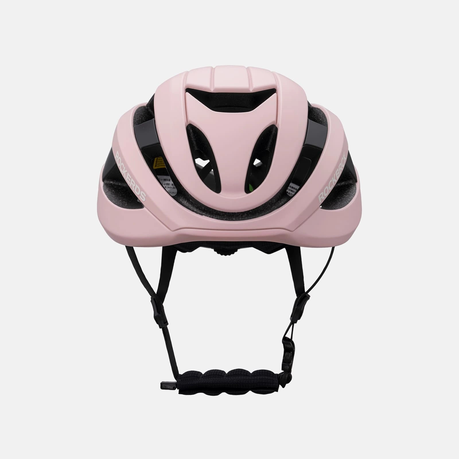 ROCKBROS cycling helmet with CPSC certification, ionic antibacterial liner, PC+EPS in-mold construction
#Color_Matte Pink