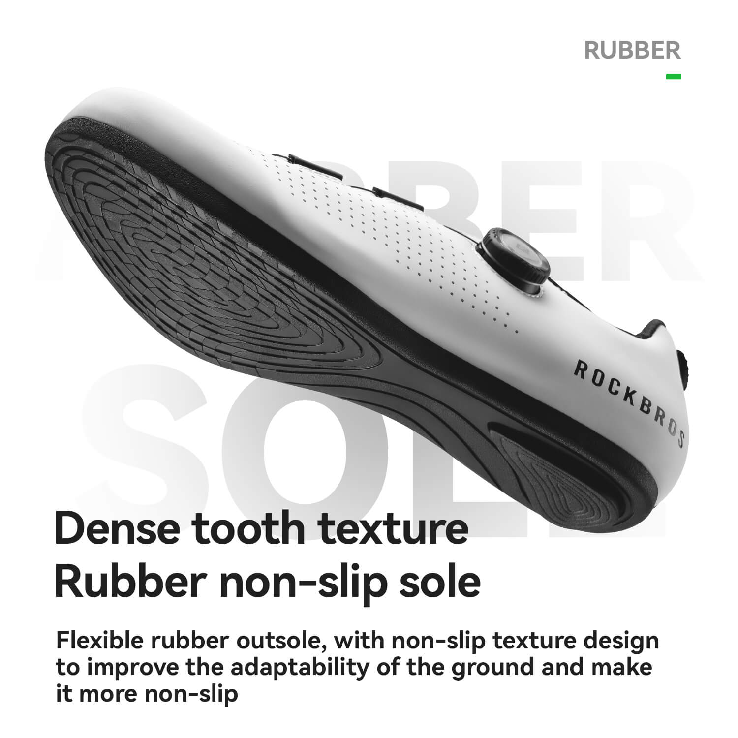 ROCKBROS CR4 clipless cycling shoes close-up of upper material and details