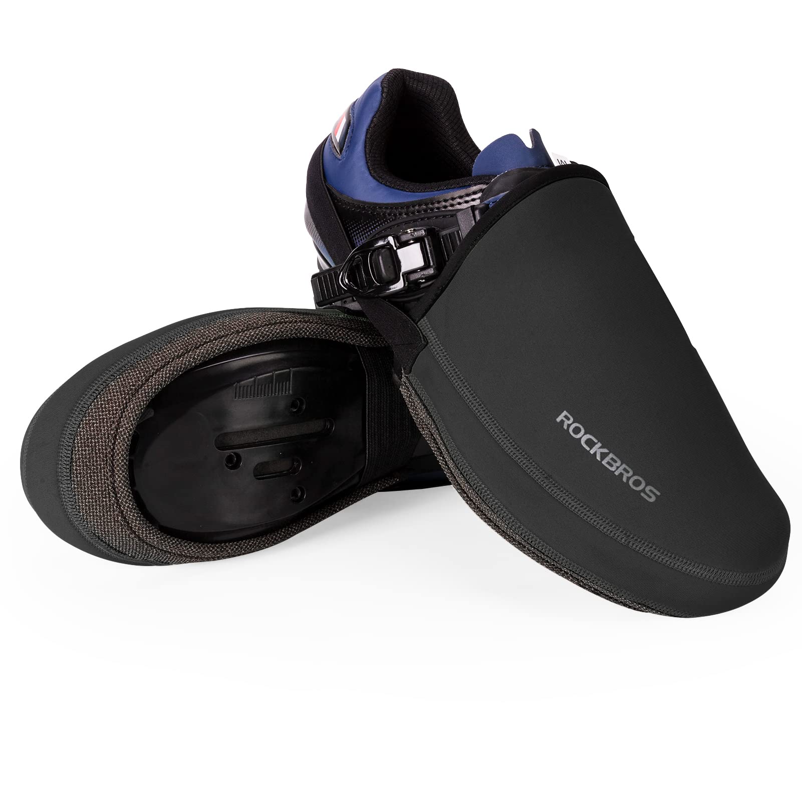 ROCKBROS cycling shoe toe covers for wind and rain protection
#Color_Black