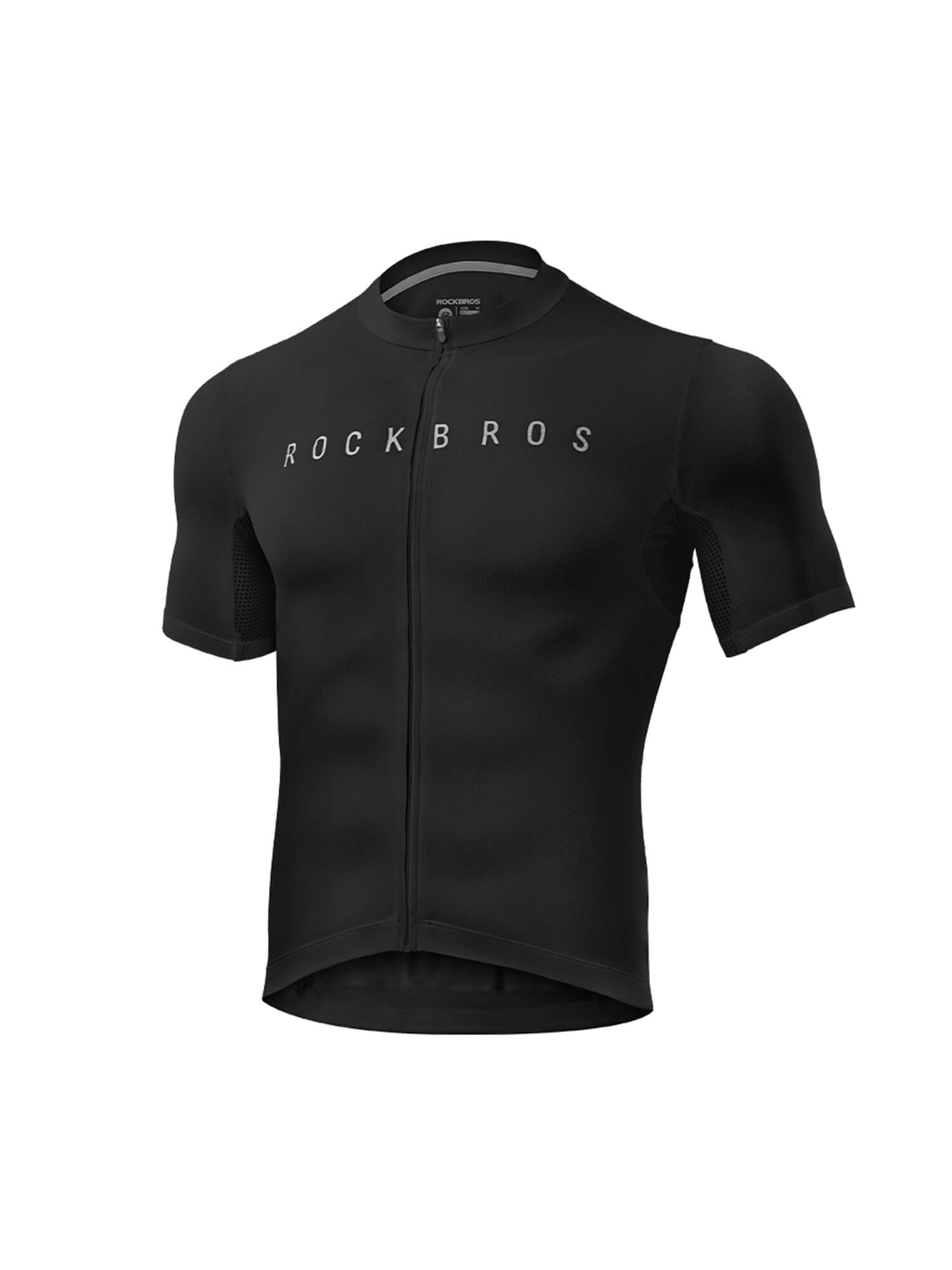 ROCKBROS Darren Men's Lightweight Cycling Jersey in short sleeve
#Color_Black