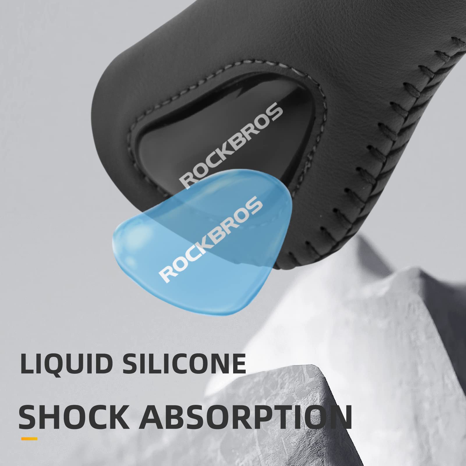 ROCKBROS ergonomic grips installation on mountain bike handlebar