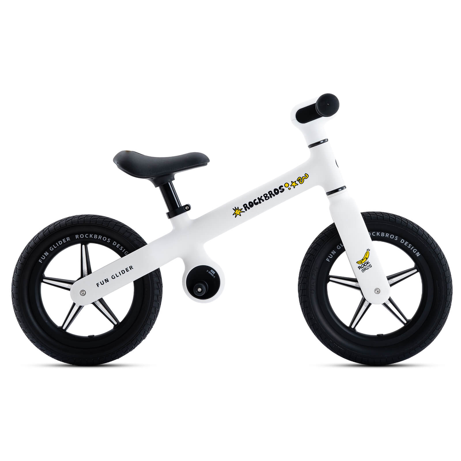 ROCKBROS FGD-P2 kids balance bike 12 inch in white color
#Color_White