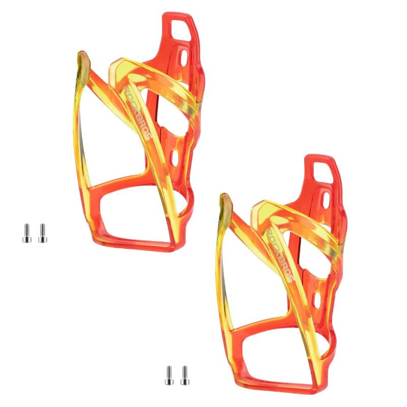 ROCKBROS FK-338 red and yellow water bottle cage, sturdy and easy to install
#Color_Red Yellow