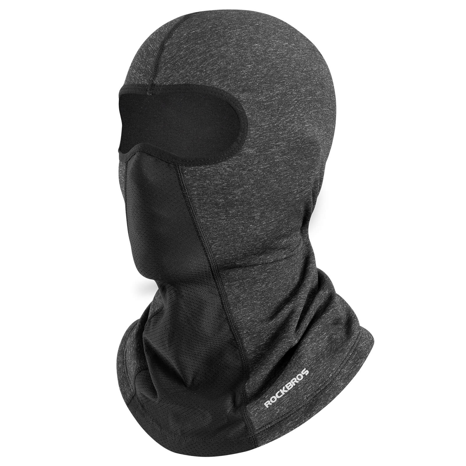 ROCKBROS fleece balaclava with extended neck warmer for winter cycling and outdoor sports
#Color_Gray
