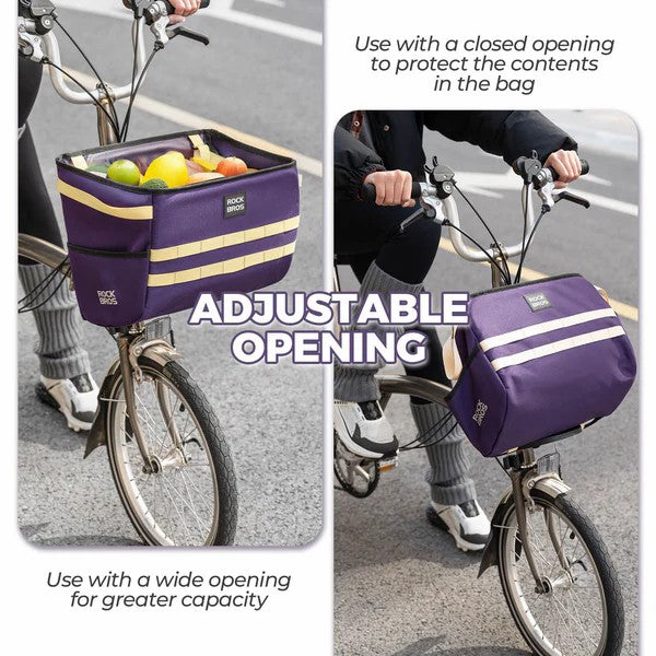 ROCKBROS Folding Bike Handlebar Bag 16L Front Basket
