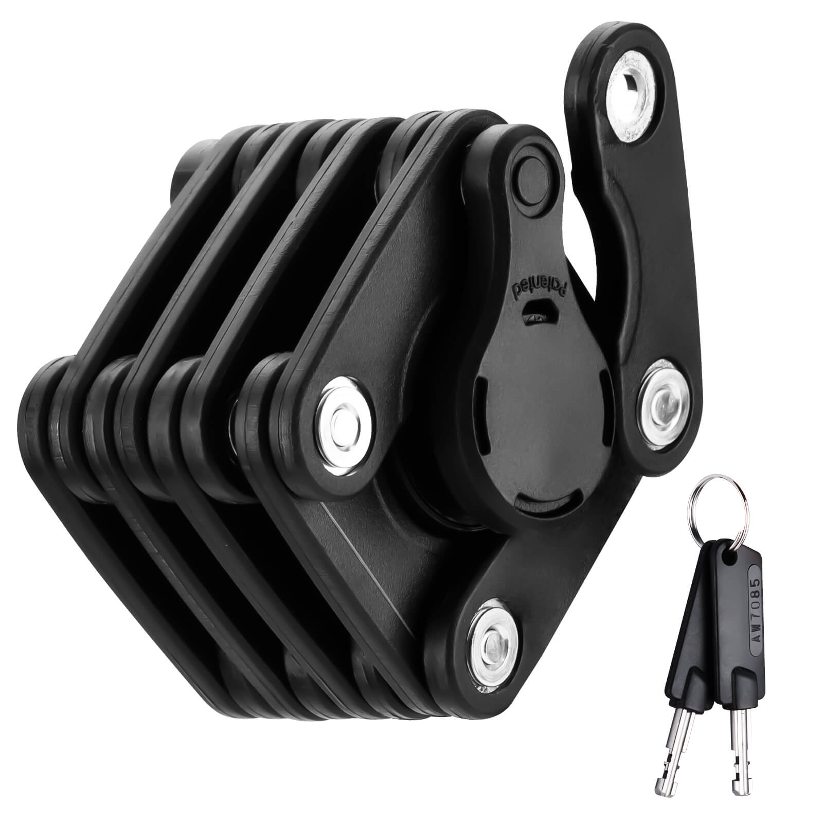 ROCKBROS folding bike lock with high security and durable steel design