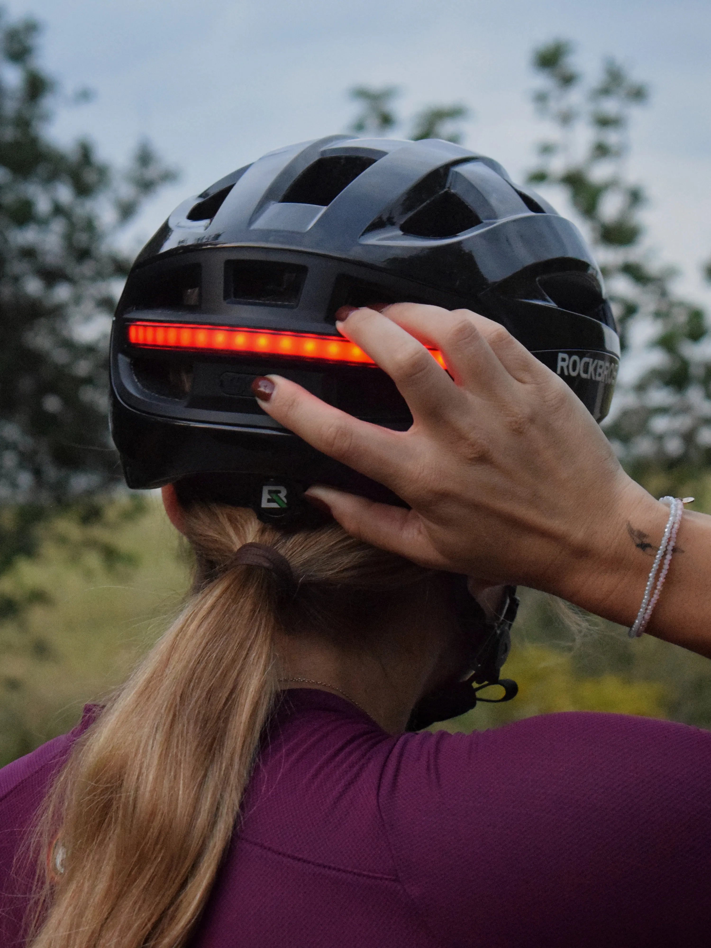 ROCKBROS bike helmet designed for gravel riding and long-distance cycling