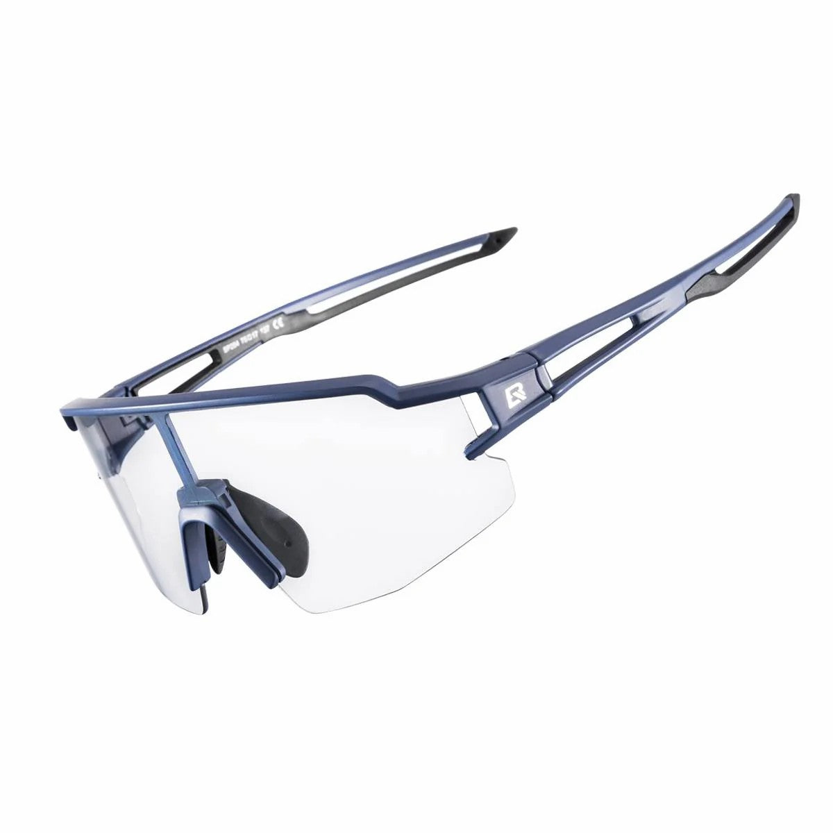 ROCKBROS Half Frame Photochromic Cycling Sunglasses with UV protection for outdoor riding
#Color_Navy Blue