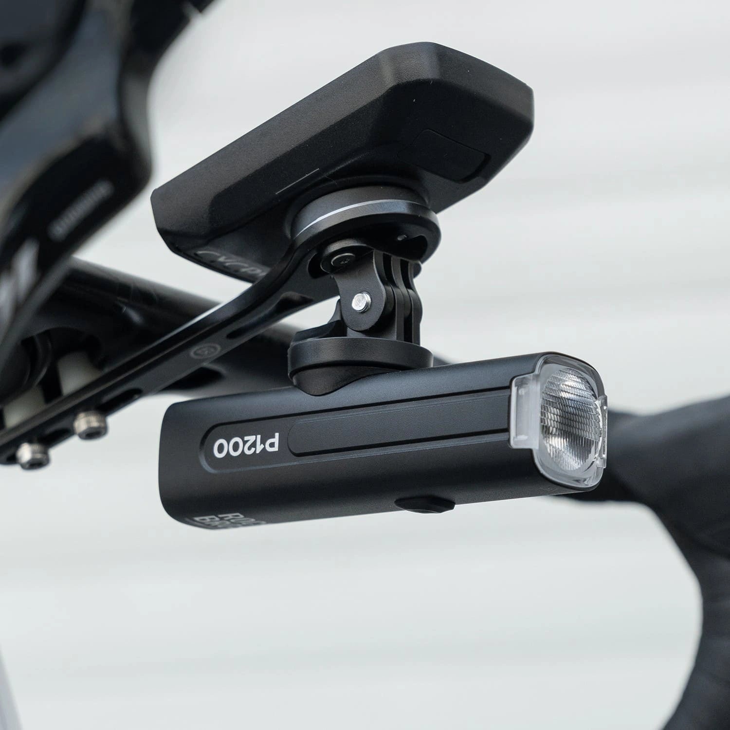 ROCKBROS high-brightness bike front light, 600–1500 lumens, USB-C rechargeable, anti-glare, waterproof aluminum body