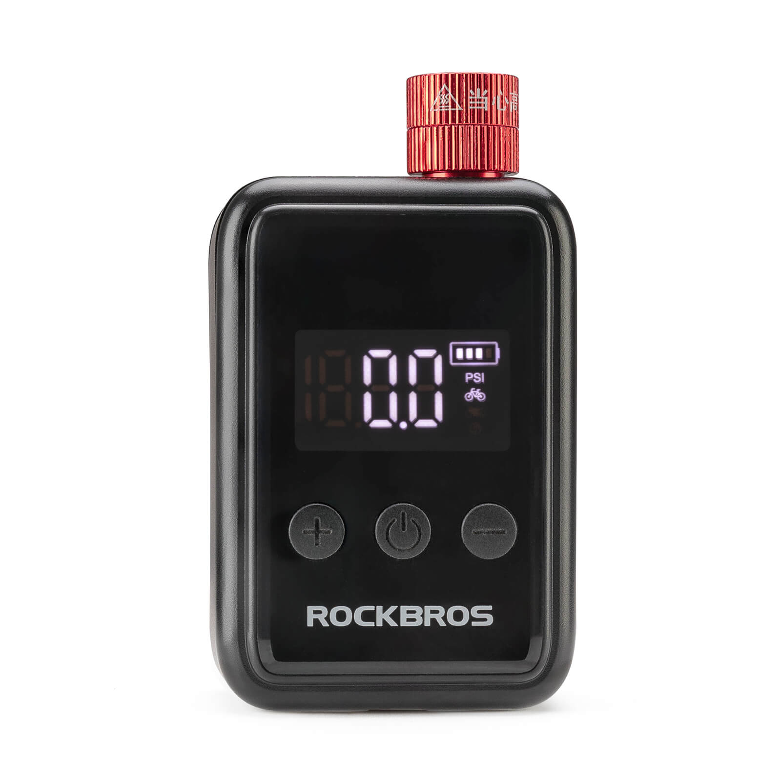 ROCKBROS HW140 mini electric bike pump with digital PSI display