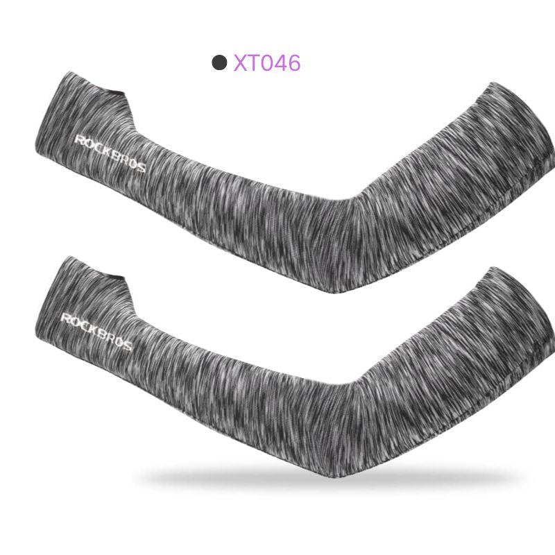 ROCKBROS Ice Silk Sun Protection Cycling Arm Sleeves for Summer Cycling and Outdoor Sports
#Style_XT046 Heather Gray XL