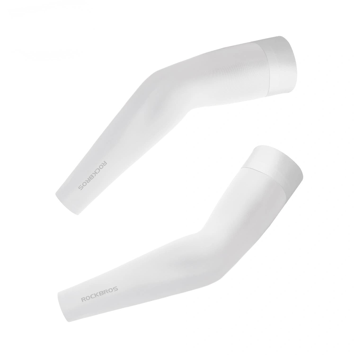 Ice Silk Seamless Sun Protection Arm Sleeves UPF50+ Cooling Breathable UV Arm Covers for Outdoor Sports
#Color_White
