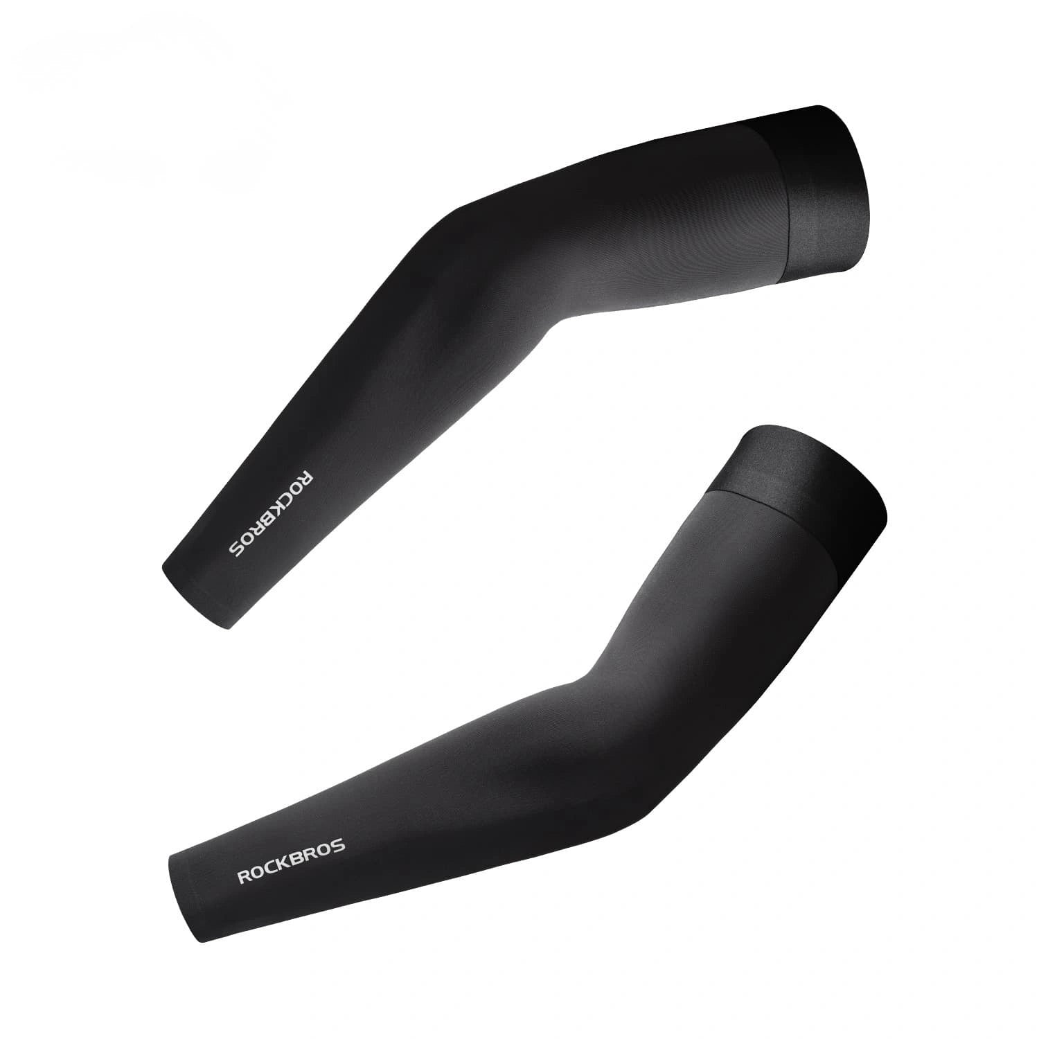 Ice Silk Seamless Sun Protection Arm Sleeves UPF50+ Cooling Breathable UV Arm Covers for Outdoor Sports
#Color_Black