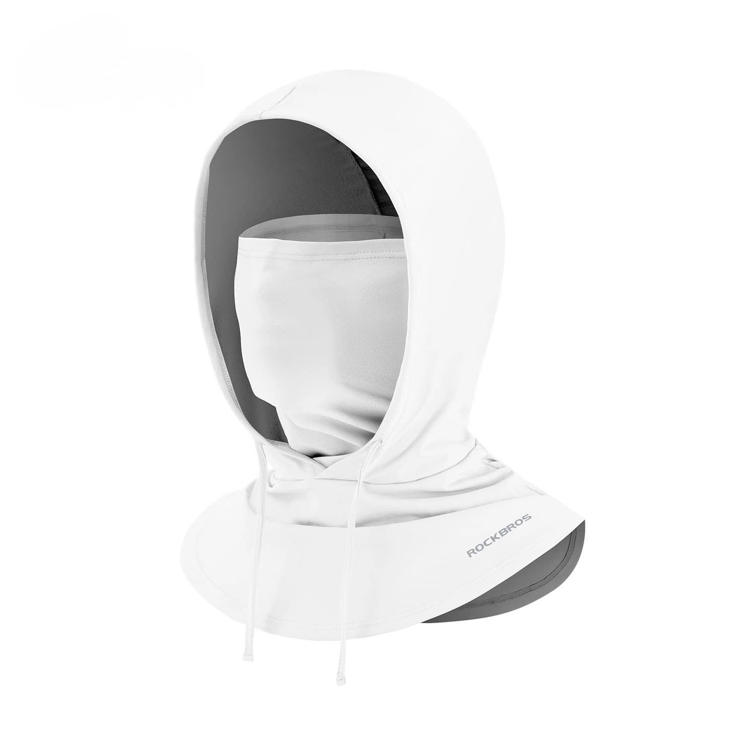 ice silk balaclava with uv sun protection breathable cooling face cover for cycling and outdoor use
#Color_White