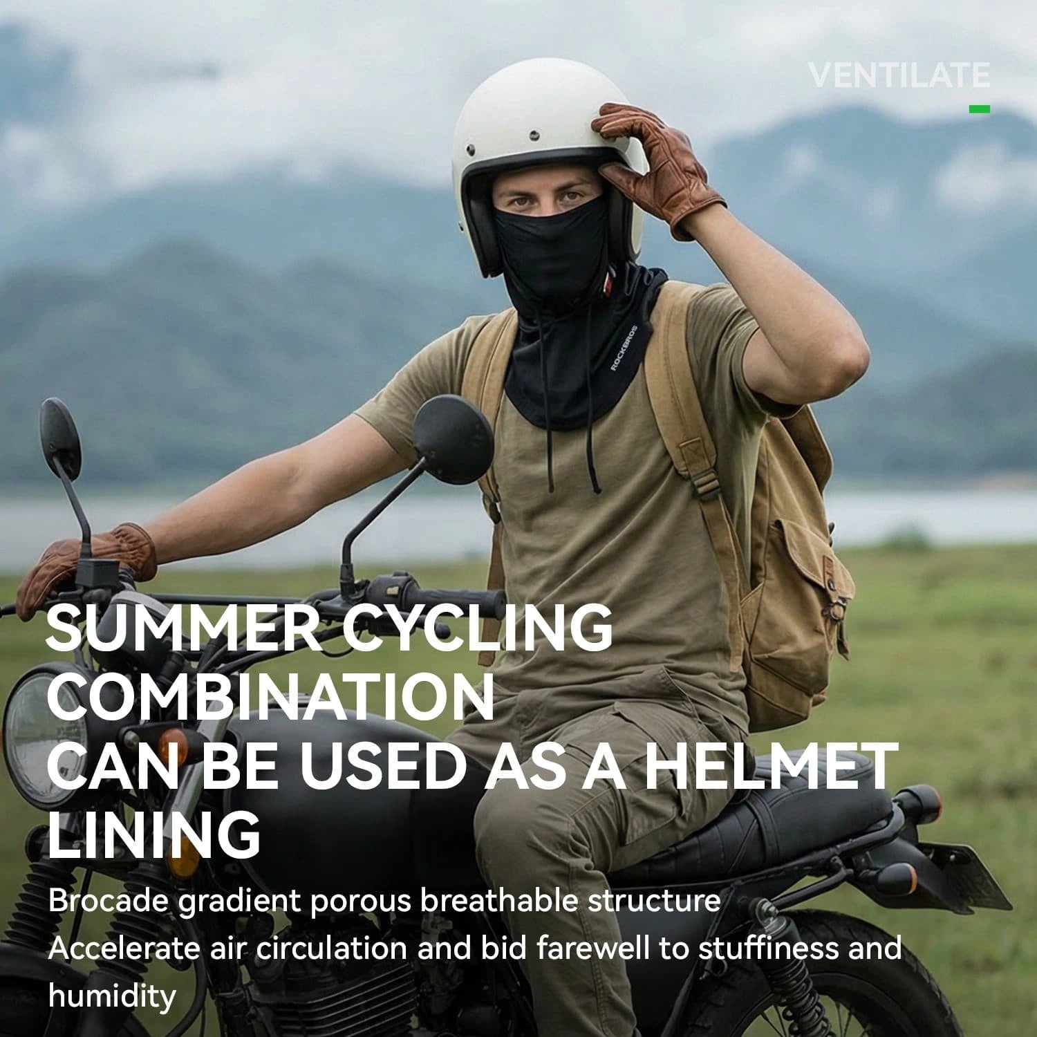 ice silk balaclava with uv sun protection breathable cooling face cover for cycling and outdoor use