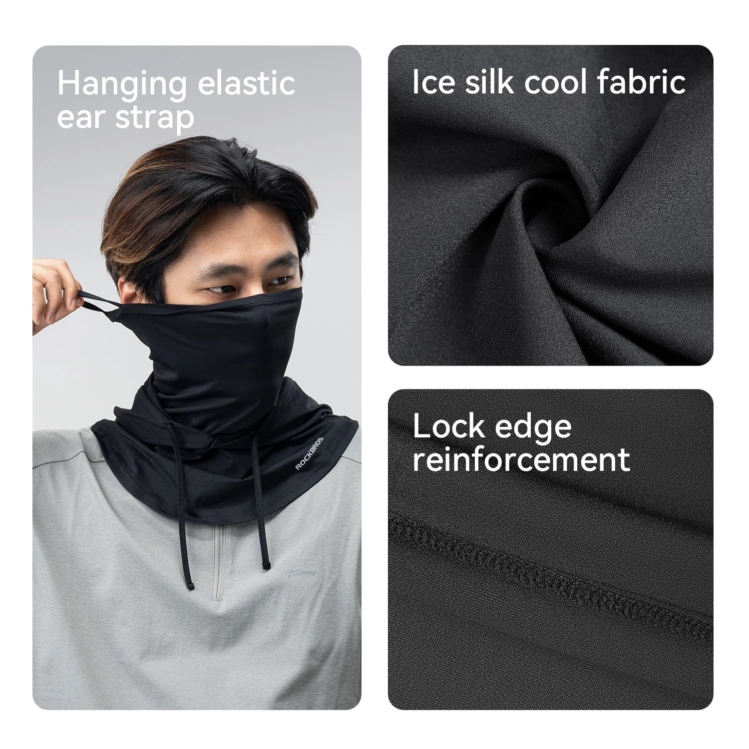 ice silk balaclava with uv sun protection breathable cooling face cover for cycling and outdoor use