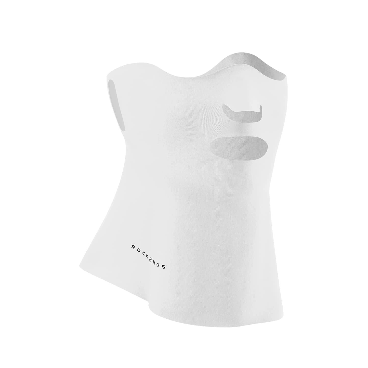 ice silk face mask with vent uv sun protection breathable cooling full coverage balaclava for outdoor cycling
#Color_White