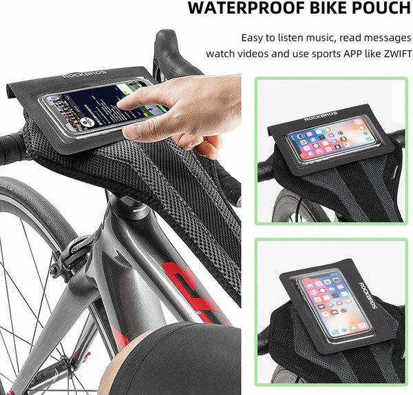 ROCKBROS Indoor Cycling Sweat Net and Bike Sweat Guard for protecting exercise bikes from sweat