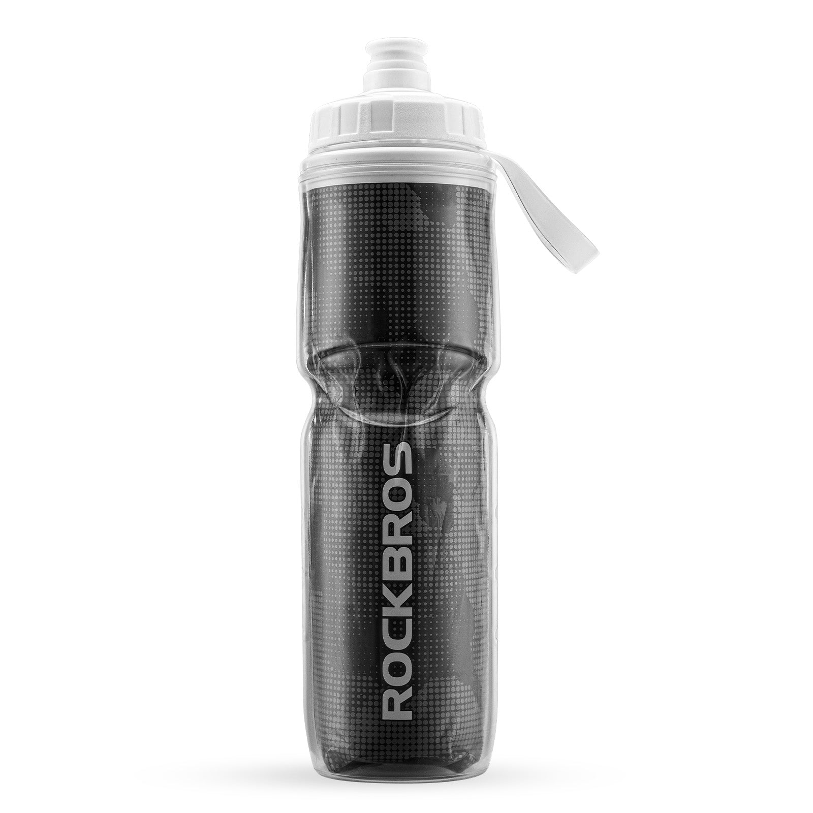 Black ROCKBROS insulated leak proof bike water bottle - Winter summer portable water bottle
#Color_Black