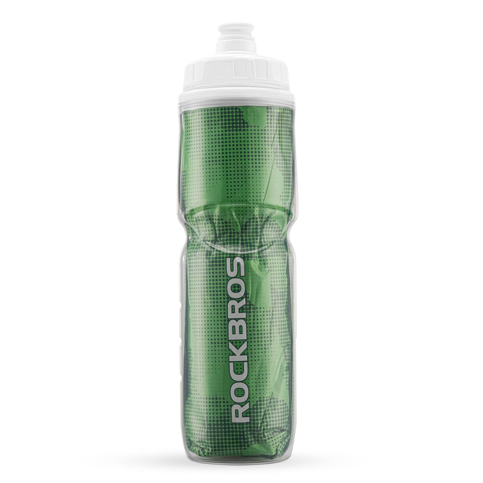 Green ROCKBROS insulated leak proof bike water bottle - Winter summer portable water bottle1
#Color_Green