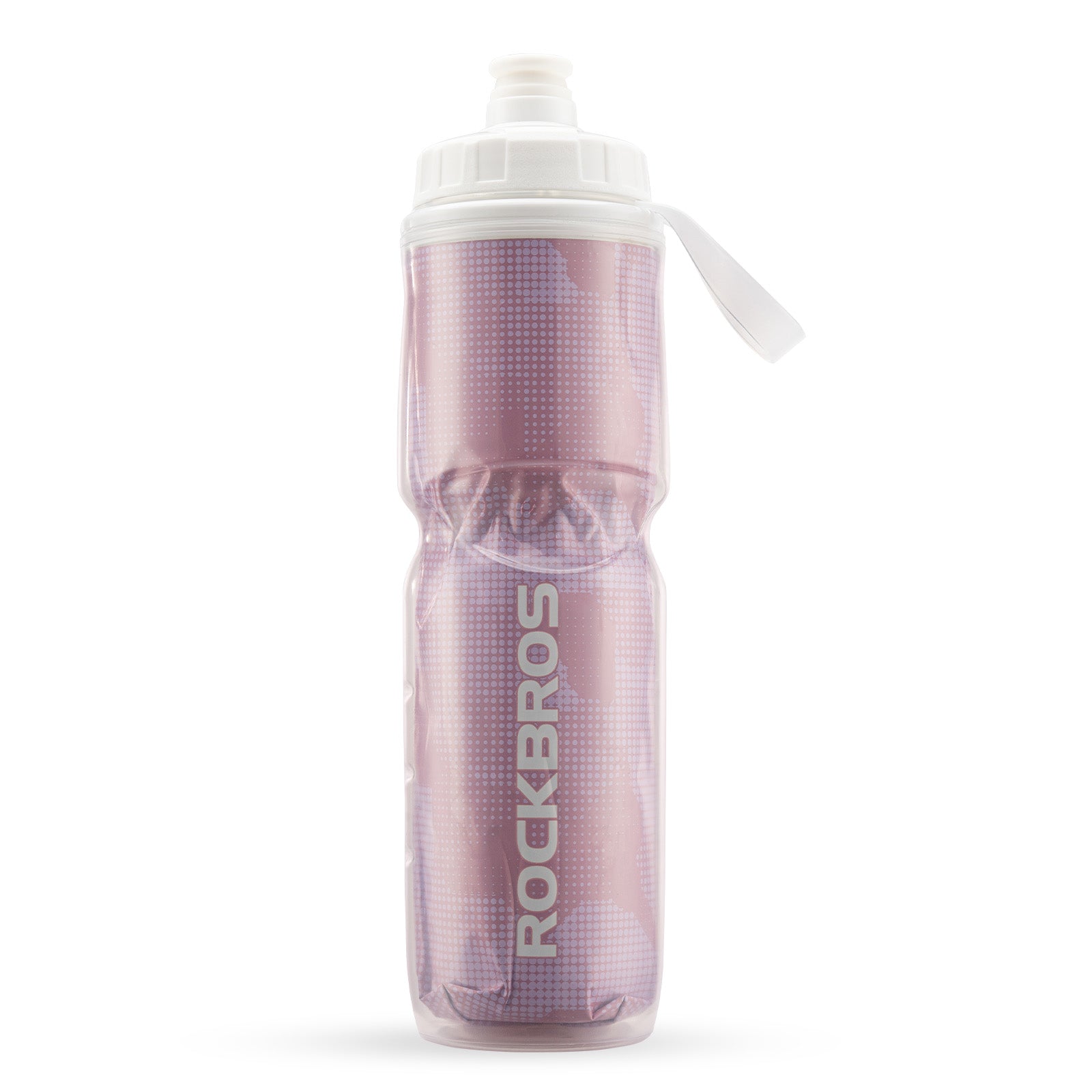 Pink ROCKBROS insulated leak proof bike water bottle - Winter summer portable water bottle
#Color_Pink