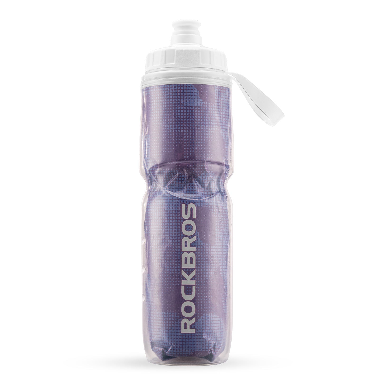 Purple ROCKBROS insulated leak proof bike water bottle - Winter summer portable water bottle
#Color_Purple