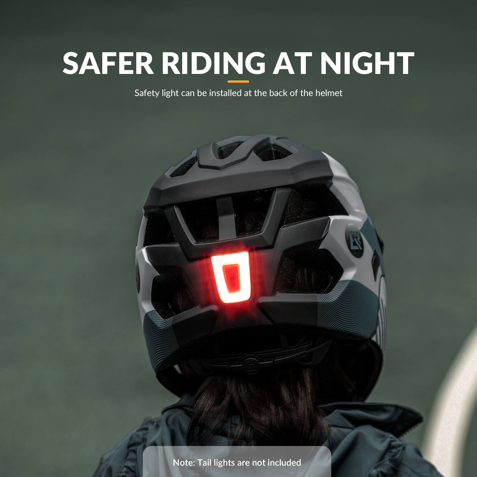 ROCKBROS kids bike helmet with integrated rear light for safer visibility
#Color_Blue