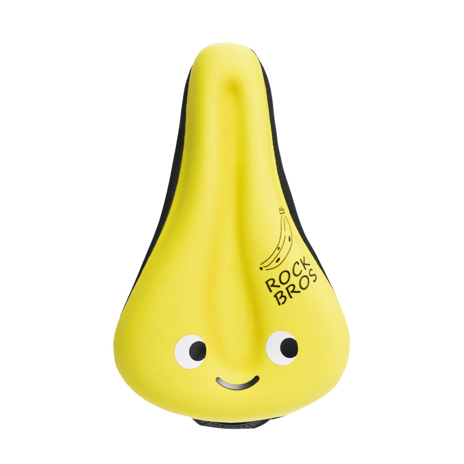 ROCKBROS kids bike seat cover with a cute cartoon design and breathable hollow center groove.
#Color_Yellow