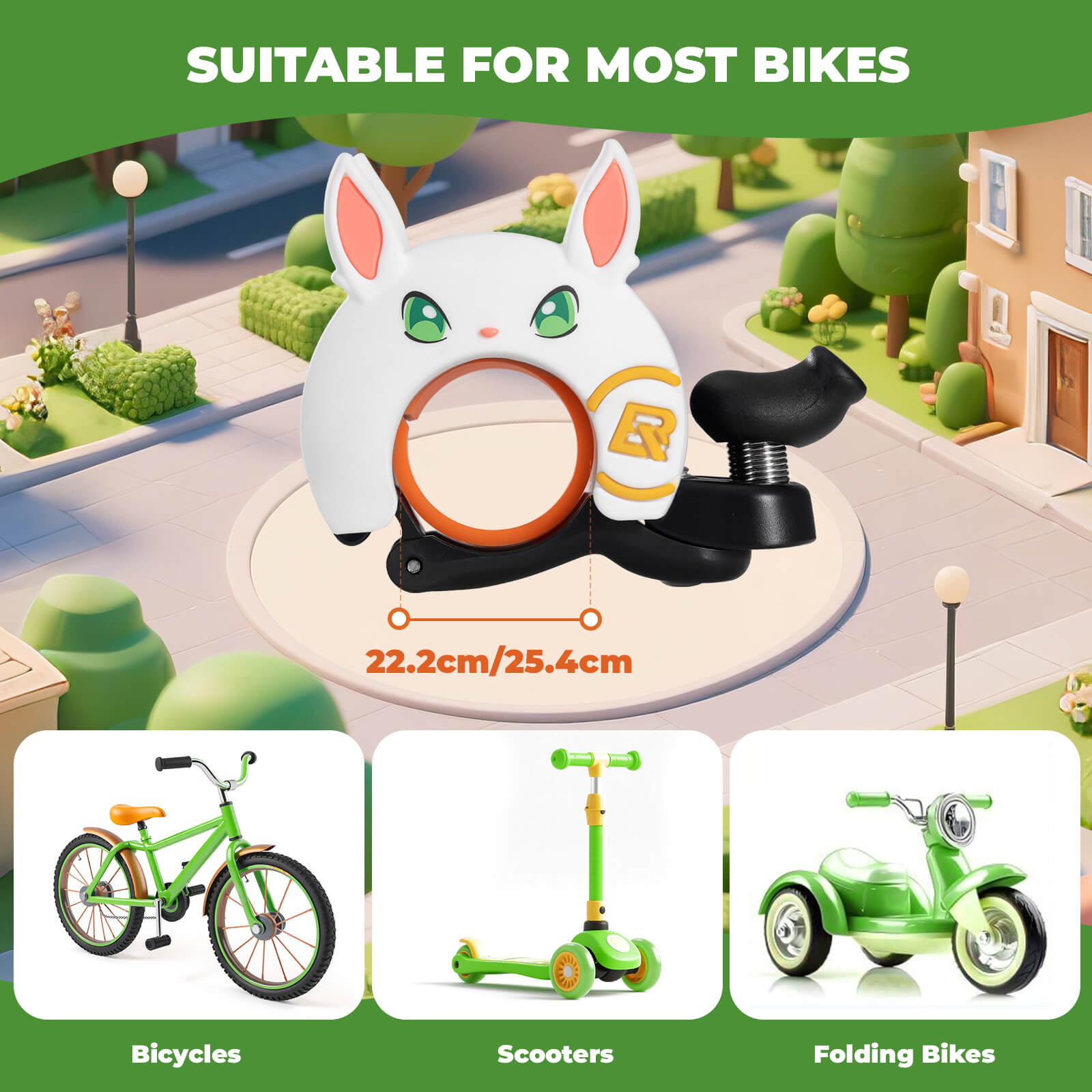 ROCKBROS kids cartoon bicycle bell with loud sound
#Style_Rabbit