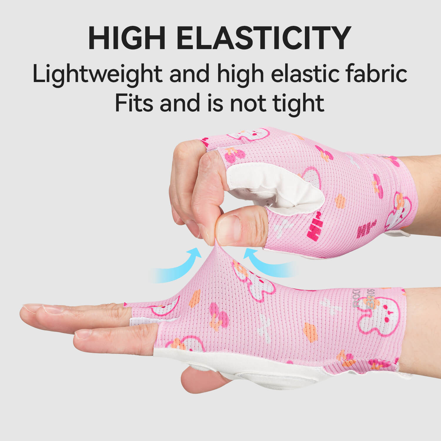 ROCKBROS kids cycling gloves breathable anti slip sports gloves