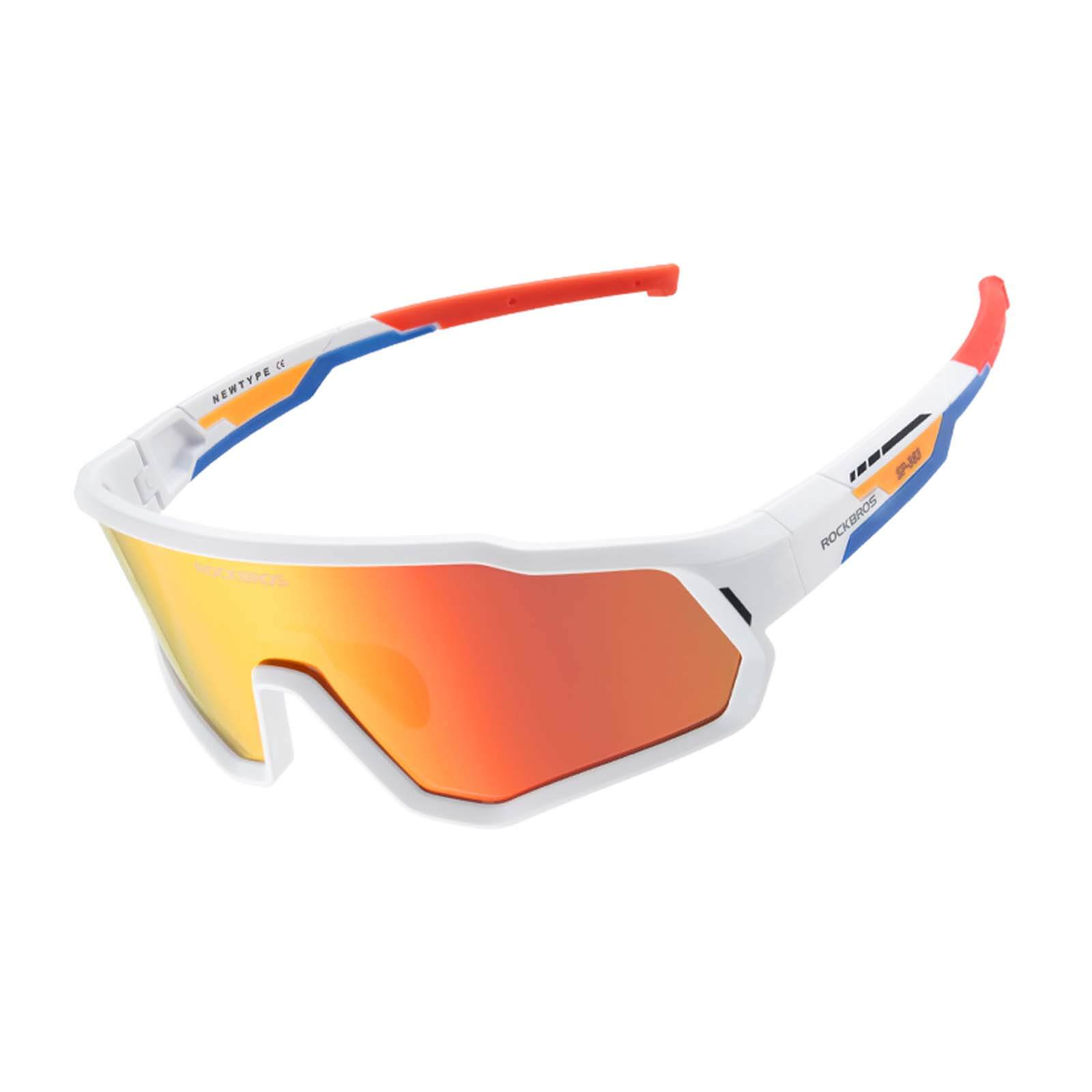 ROCKBROS kids cycling sunglasses with UV400 protection lightweight for outdoor riding
#Color_White