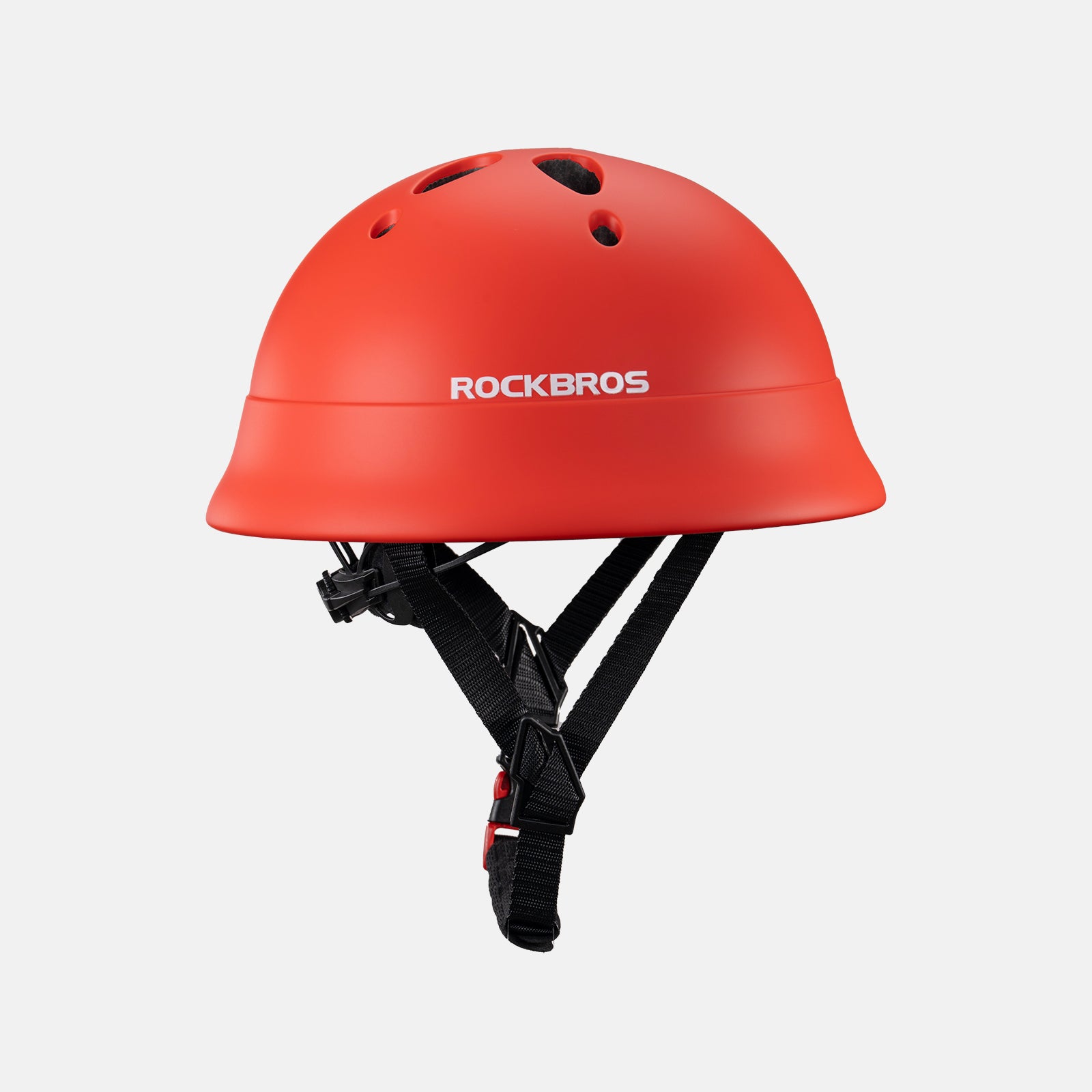 ROCKBROS kids lightweight bike helmet for ages 2-5 with adjustable fit, breathable ventilation
#Color_Red