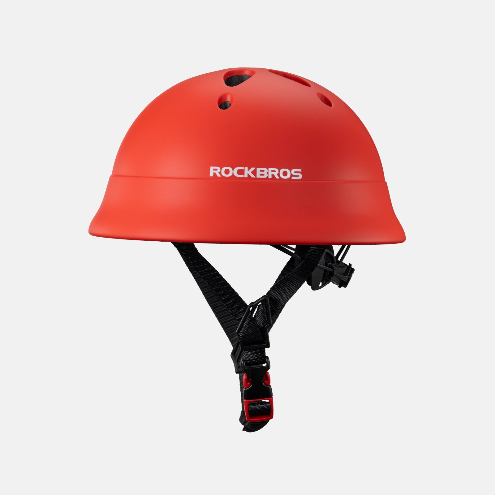 ROCKBROS kids lightweight bike helmet for ages 2-5 with adjustable fit, breathable ventilation
#Color_Red