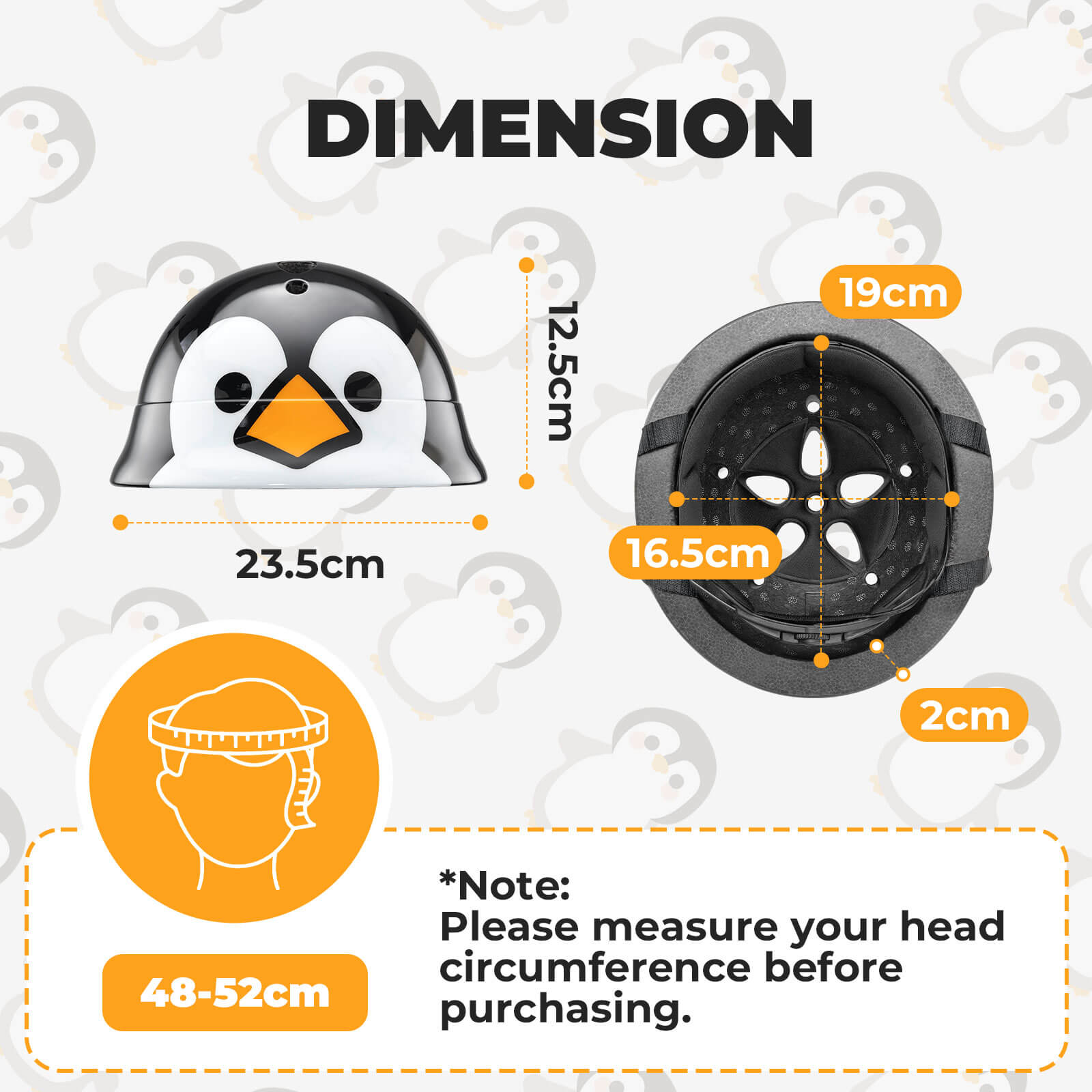 ROCKBROS kids lightweight bike helmet for ages 2-5 with adjustable fit, breathable ventilation