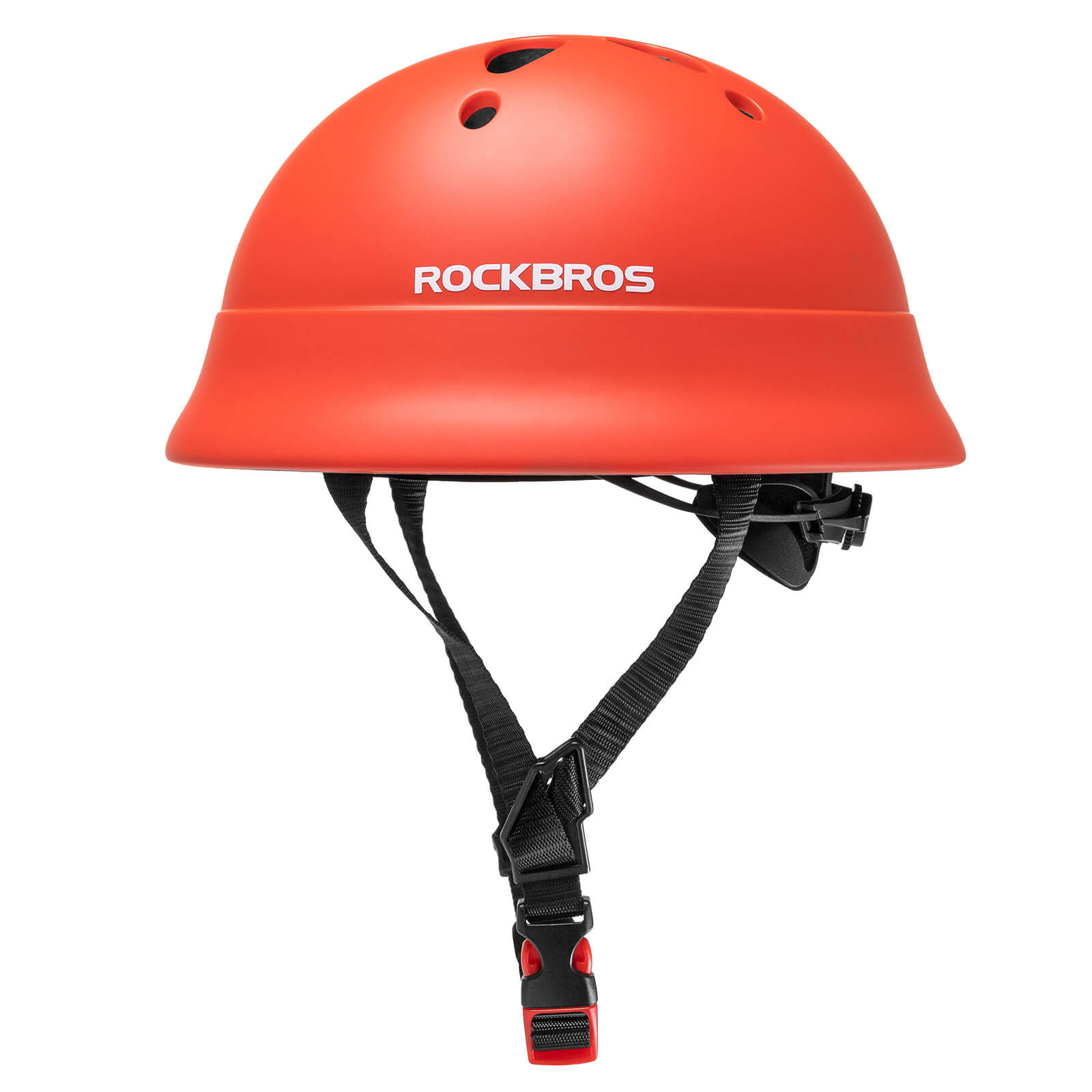 ROCKBROS kids lightweight bike helmet for ages 2-5 with adjustable fit, breathable ventilation
#Color_Red