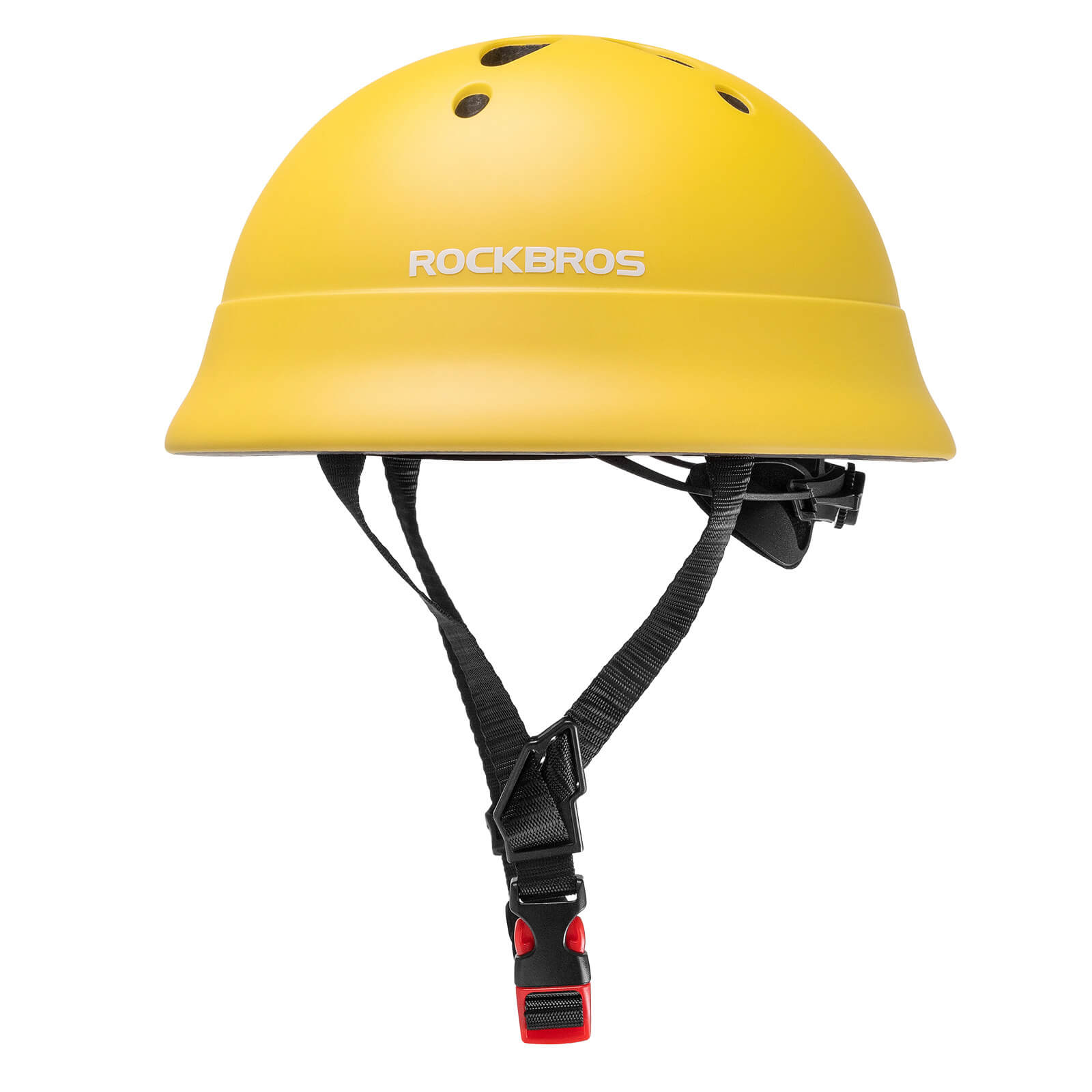 ROCKBROS kids lightweight bike helmet for ages 2-5 with adjustable fit, breathable ventilation
#Color_Yellow