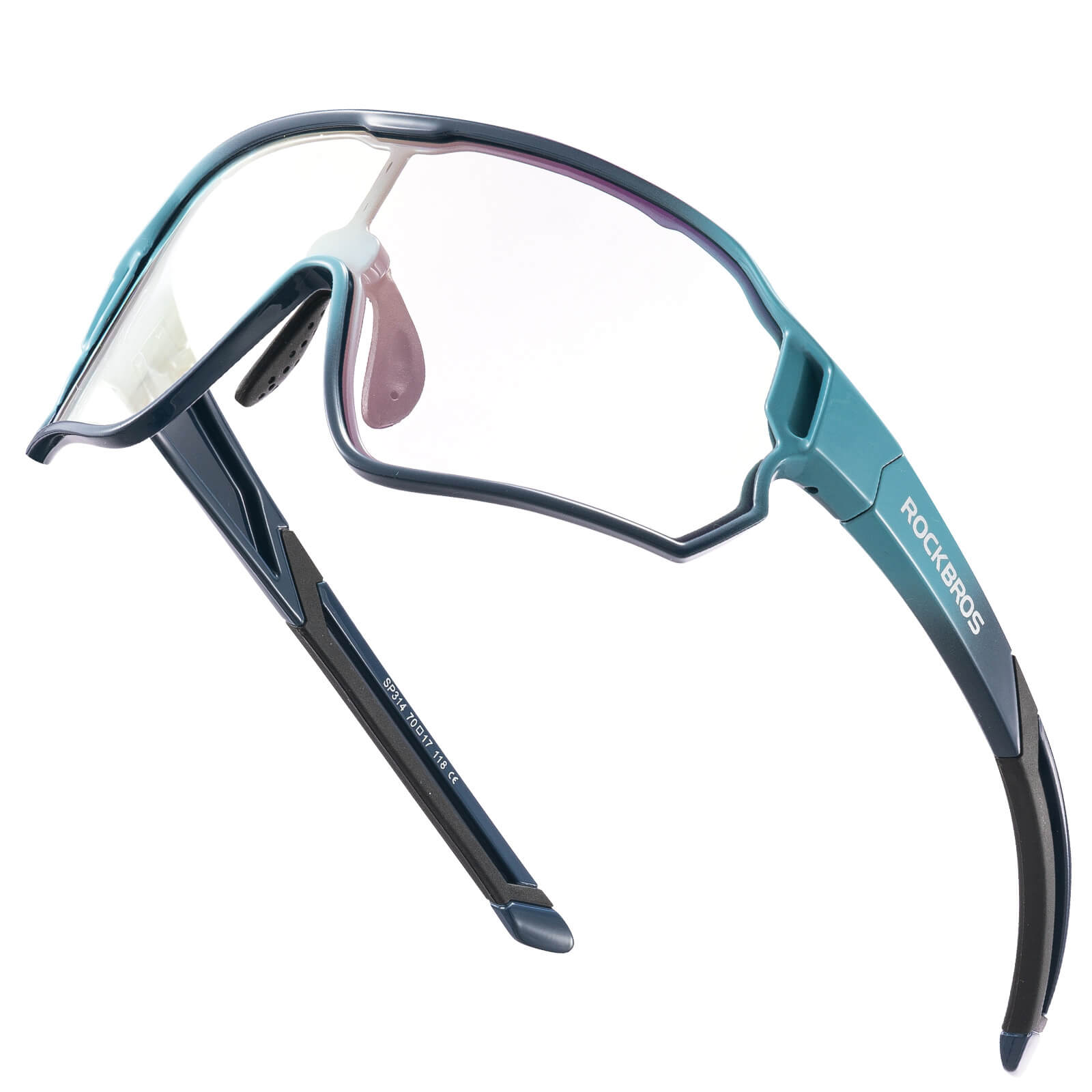 ROCKBROS Kids Photochromic Cycling Sunglasses with UV400 Protection for Outdoor
#Color_Cadet Blue